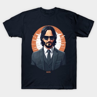 John Wick With his trademark black suit T-Shirt